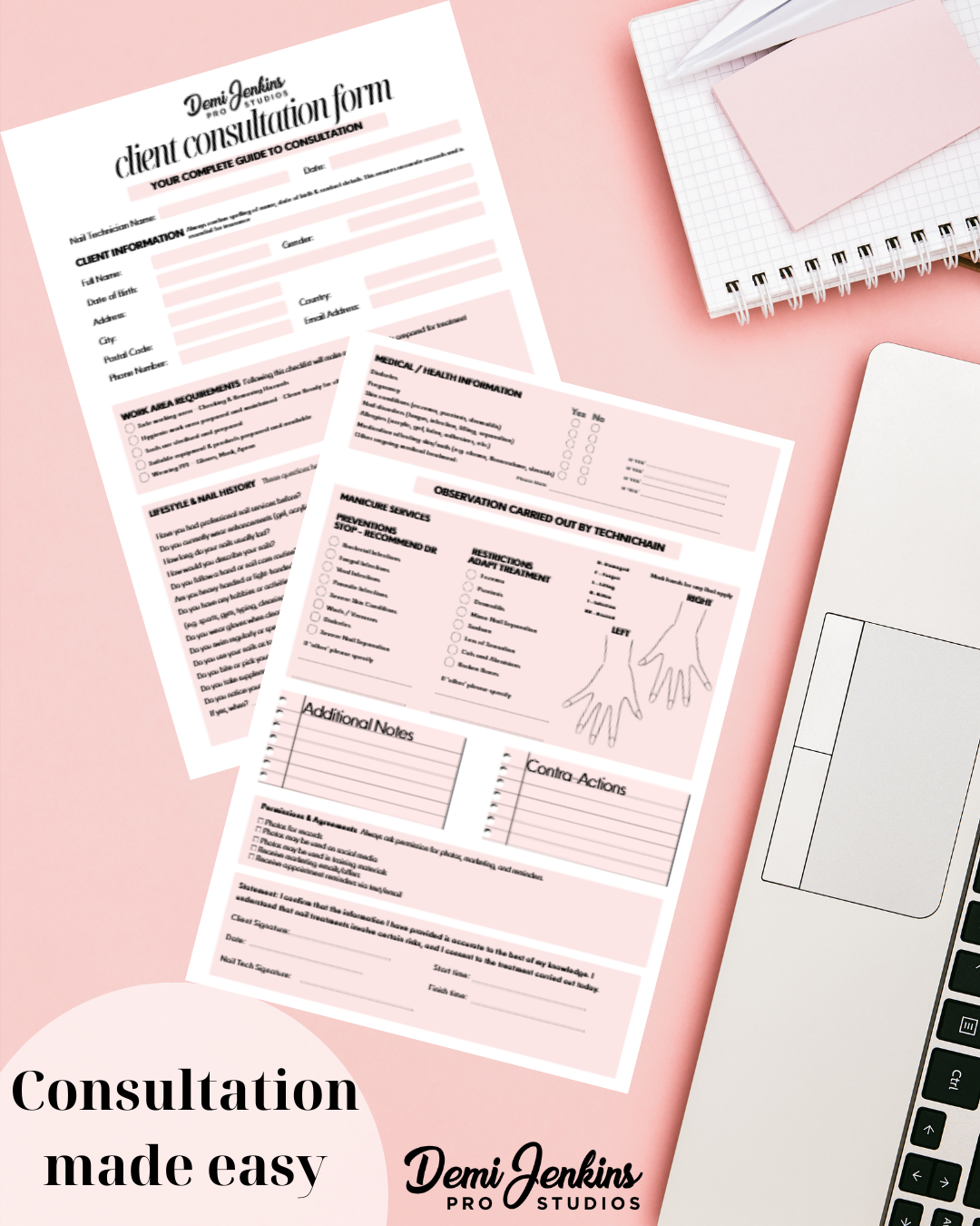 Pro Consultation Form - Downloadable